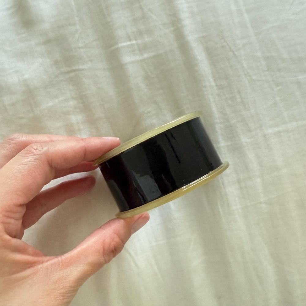 Black French horn bangle